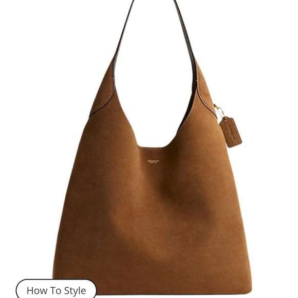 Coach Tan Suede Brooklyn - Picture 1 of 7